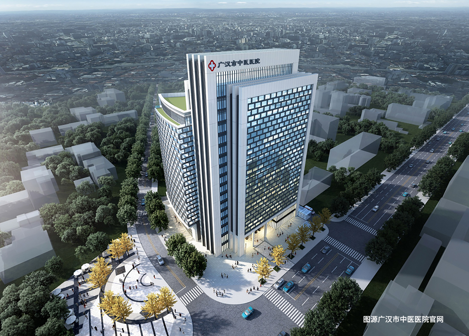 广汉市中医医院门诊住院大楼及康复中心-HAHA官网-轻质抹灰石膏、粘结砂浆、抗裂砂浆、表墙抹灰砂浆、内墙底料腻、内墙面料腻子、瓷砖翻新腻子、质感专用腻子